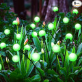 LETMY Solar Garden Lights - 6 Pack Upgraded Swaying Solar Lights Outdoor, 48 LED Firefly Lights Outdoor Waterproof Garden Decorations for Yard Patio Pathway Holiday (Green)