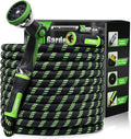 RAINPOINT 75 Foot Garden Hose - No-kink 304 Metal Garden with 10 mode Nozzle - Brass Connection, Swivel Handle, Flexible Hose,Lightweight, Puncture