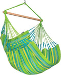 LA SIESTA® - XL King Domingo Hammock Swing Chair - Weather & Tear Resistant Hanging Hammock Chair - Indoor Outdoor Hammock Chair Swing - Hanging Chair for Patio Porch Bedroom - Max 355 Lbs, Lime