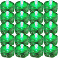 Bright LED Floral Tea Light Submersible Lights for Party Wedding (Green, 60 Pack)