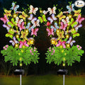 Solar Garden Lights Outdoor Waterproof,2 Packs Solar Swaying Butterfly Lights Decor,Gardening Butterfly Gifts for Mom Women,Solar Flowers Plant Lights Decorative Stakes for Yard Patio Lawn Pathway