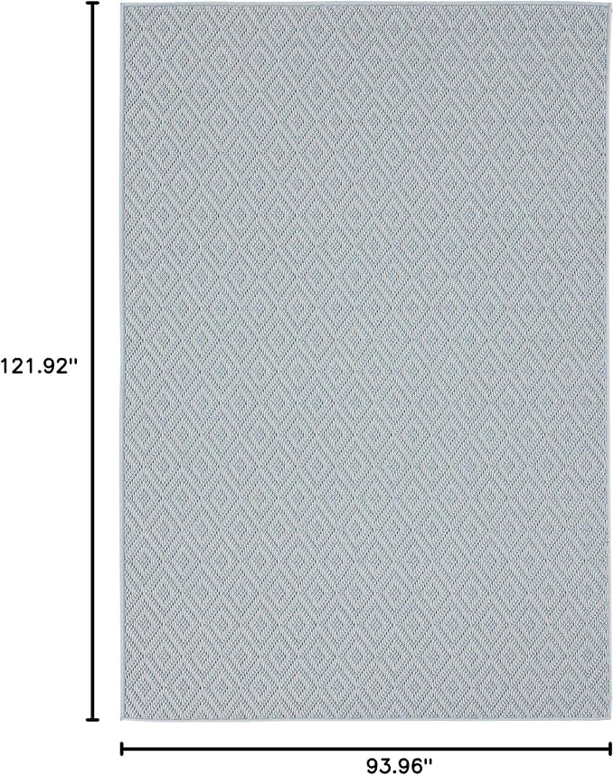 Home Dynamix Tripoli Lydia Indoor/Outdoor Area Rug 7'10"x10'2", Modern Blue