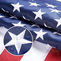 American Flag 5x8 Ft, USA US Flags Outdoor, Heavy Duty Durable, Embroidered Stars, Sewn Stripes and Brass Grommets