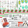 WASTROYAL 500 Pcs+ DIY Suncatcher Making Kits for Adults Crystal Christmas Sun Catchers Crafts Rainbow Maker for Christmas Decor Indoor Window Christmas Favors Sun Catcher Craft (Christmas)