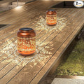 2Pack Butterfly Solar Lanterns Outdoor Hanging Waterproof Lanterns for Garden Decor Christmas Gifts for Women Mom Grandma Metal Solar Lights Decoration Outside for Yard, Patio,Pathway Landscape