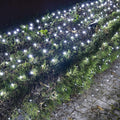 Dazzle Bright Christmas Net Lights, 360 LED 12FT x 5 FT Green Wire Waterproof Connectable String Lights with 8 Modes, Christmas Outdoor Lights for Bush Garden Party Wedding Holiday Decoration (White)