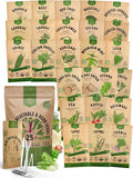 Organo Republic 25 Winter Vegetable & Herb Garden Seeds Variety Pack for Outdoors & Indoor Home Gardening 5000+ Non-GMO Heirloom Seeds Broccoli Beet Carrot Cabbage Radish Pea Mint Thyme Parsley