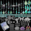 10 Sets DIY Suncatchers 420pcs Sun Catchers Making Supplies Kit Crafts for Adults Hanging Prism Sun Catcher with Crystals Rainbow Maker for Indoor Window Home Wedding Garden Spring Decor (hummingbird)