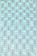 Mad Mats Geometric Outdoor Rug, Reversible Plastic Mat (6' x 9', Basket Weave - Sand/Aqua)