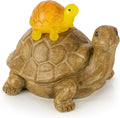 VP Home Mom and Baby Turtle Solar Powered LED Outdoor Decor Garden Light Great Addition for Your Garden, Solar Powered Light Decorations Gifts for Outside Patio Lawn Yard