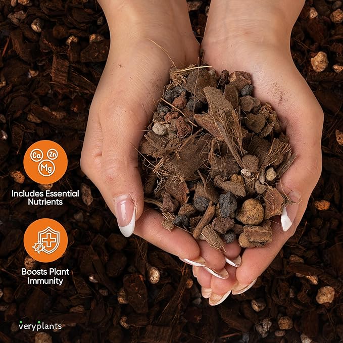 Molly's Orchid Mix - Premium Soilless Potting Mix for Orchids - Contains Bark, Coco Chips, Akadama, Pumice, Lava Rock 10 Dry Quarts
