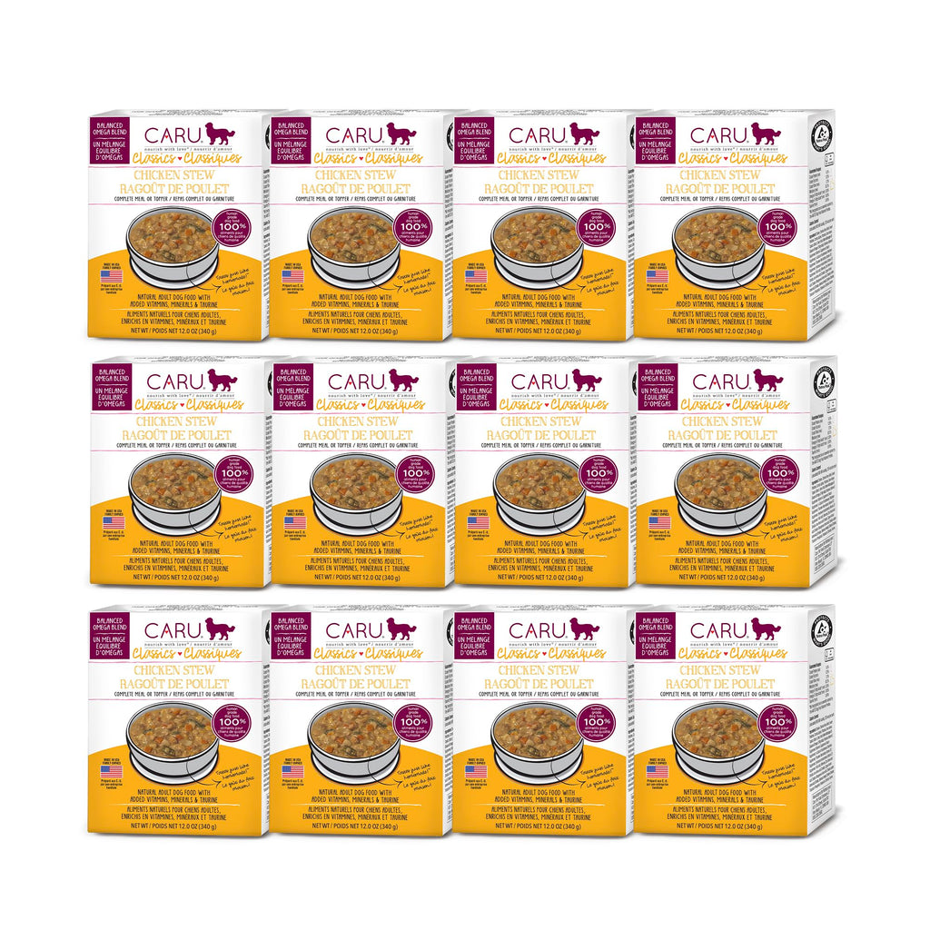 BestBy01/26 Caru Classics Chicken Stew Wet Dog Food 12oz Case of 12