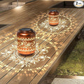 2Pack Bee Solar Lanterns Outdoor Hanging Waterproof Lanterns Garden Decor Christmas Gifts for Women Mom Grandma Metal Solar Lights Decoration Outside for Yard, Patio,Pathway Landscape