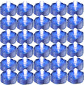 Bright LED Floral Tea Light Vase Submersible Lights for Party Wedding (Blue, 30 Pack)
