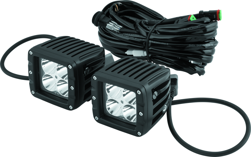QuadBoss, QuadBoss Paired 3-Inch LED Pod Spot Lights – Durable Off-Road Lighting with 4 High-Intensity LEDs