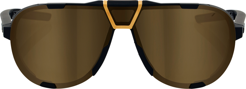 100% Westcraft Sunglasses - Soft Tact Black - Soft Gold Mirror 61046-258-01