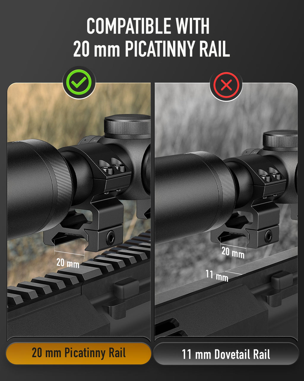 3-12x44 Rifle SFP Optical Scope with R-02 Crosshair Reticle