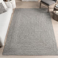 nuLOOM 2' x 10' Solid Hand Braided Indoor/Outdoor Area Rug, Pet-Friendly, High Traffic, Weather Resistant, for Patio, Balcony, Bedroom, Living, Dining Room, Wynn Salt and Pepper