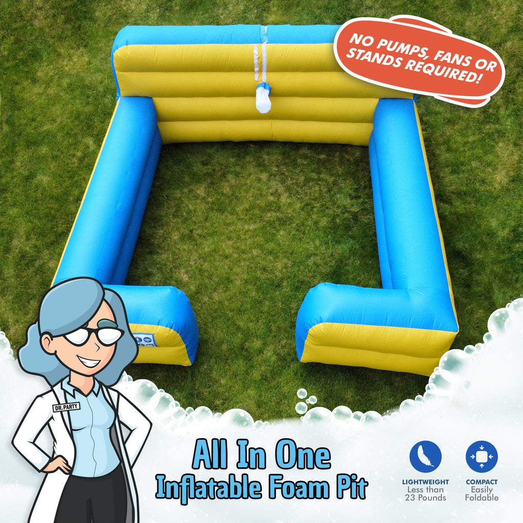 FOAM POWDER PACKS – 102 PACKS + All in one backyard foam pit