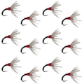 Black Zebra Sakasa Kebari - 12 Tenkara Flies - Size 16