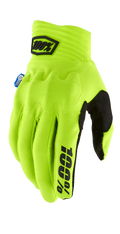 100% Cognito Smart Shock Gloves - Fluorescent Yellow - Small 10014-00040