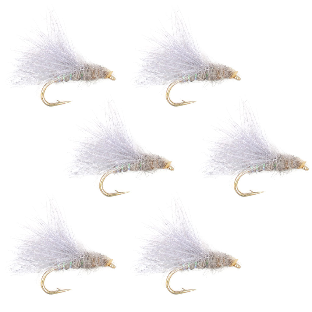 CDC Baetis Emerger BWO Wet Fly Fishing Flies - 6 Flies Hook Size 16