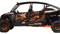 Blingstar Black Suicide Doors for Polaris RZR XP 1000 4 / Turbo 4 / Turbo S 4