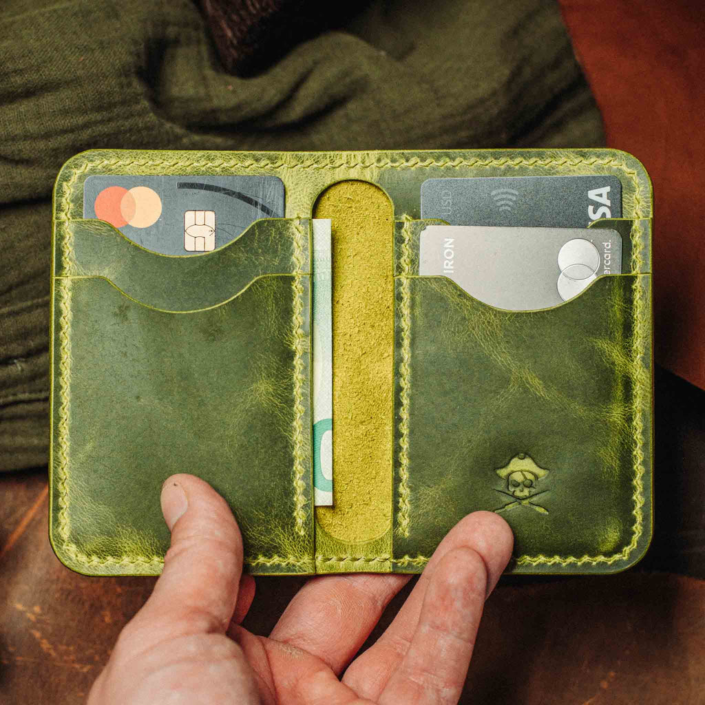 Pirate Goods Buccaneer Bifold Wallet – Slim Minimalist Leather EDC Card Holder