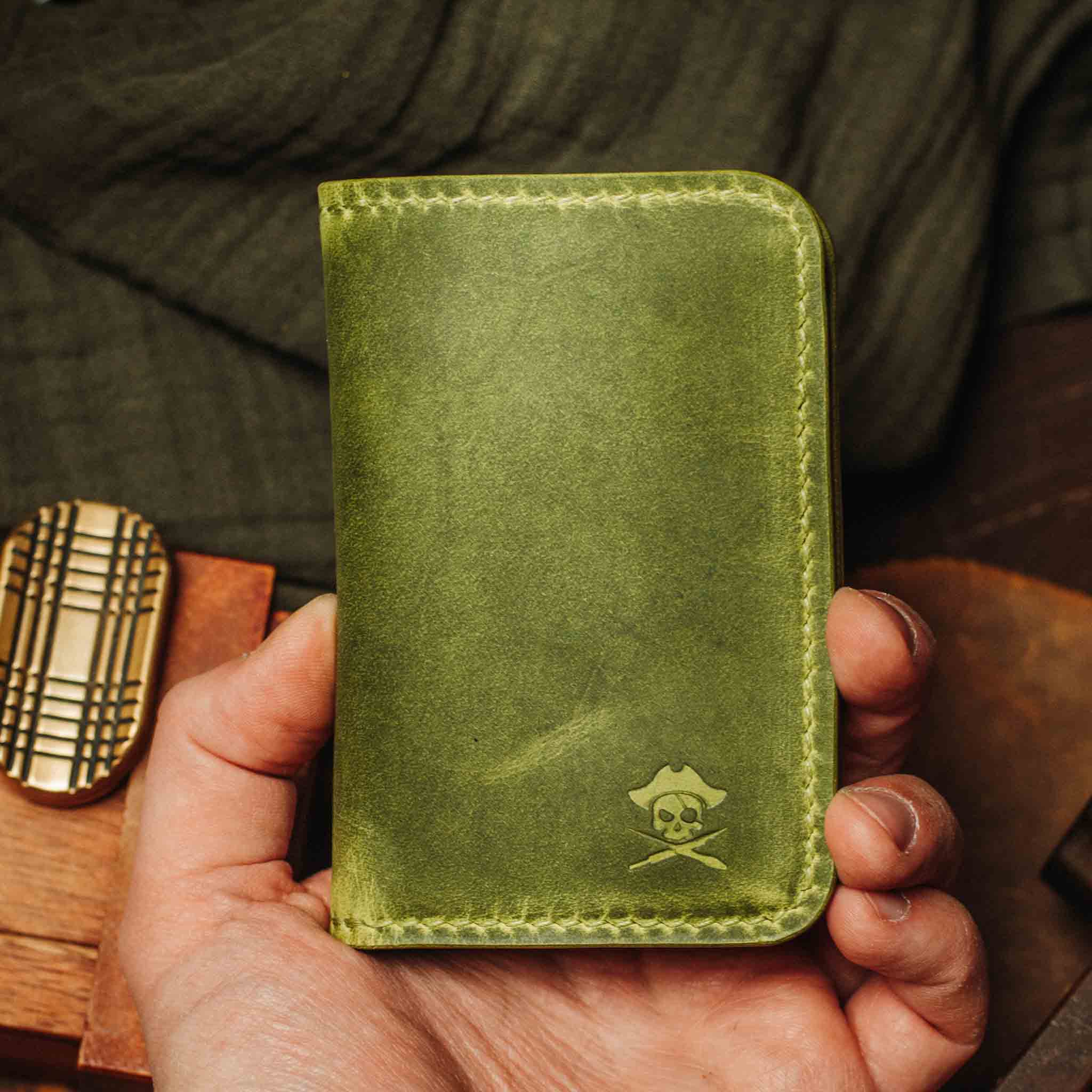 Pirate Goods Buccaneer Bifold Wallet – Slim Minimalist Leather EDC Card Holder