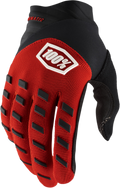 100% Youth Airmatic Gloves - Red/Black - Large 10001-00010