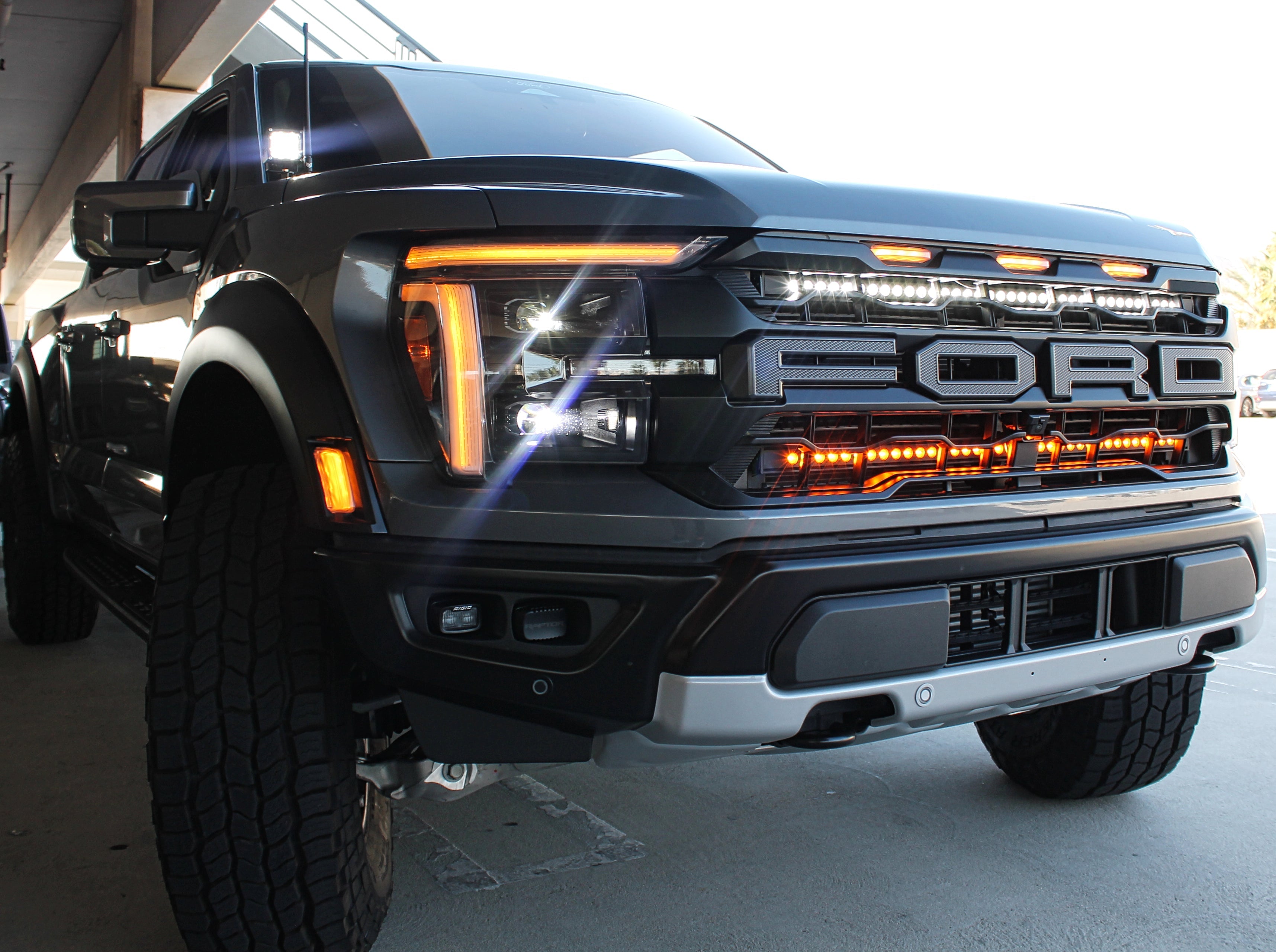 2024+ Ford Raptor grille lightbars Gen 3 Refresh Dual 40s - Slim
