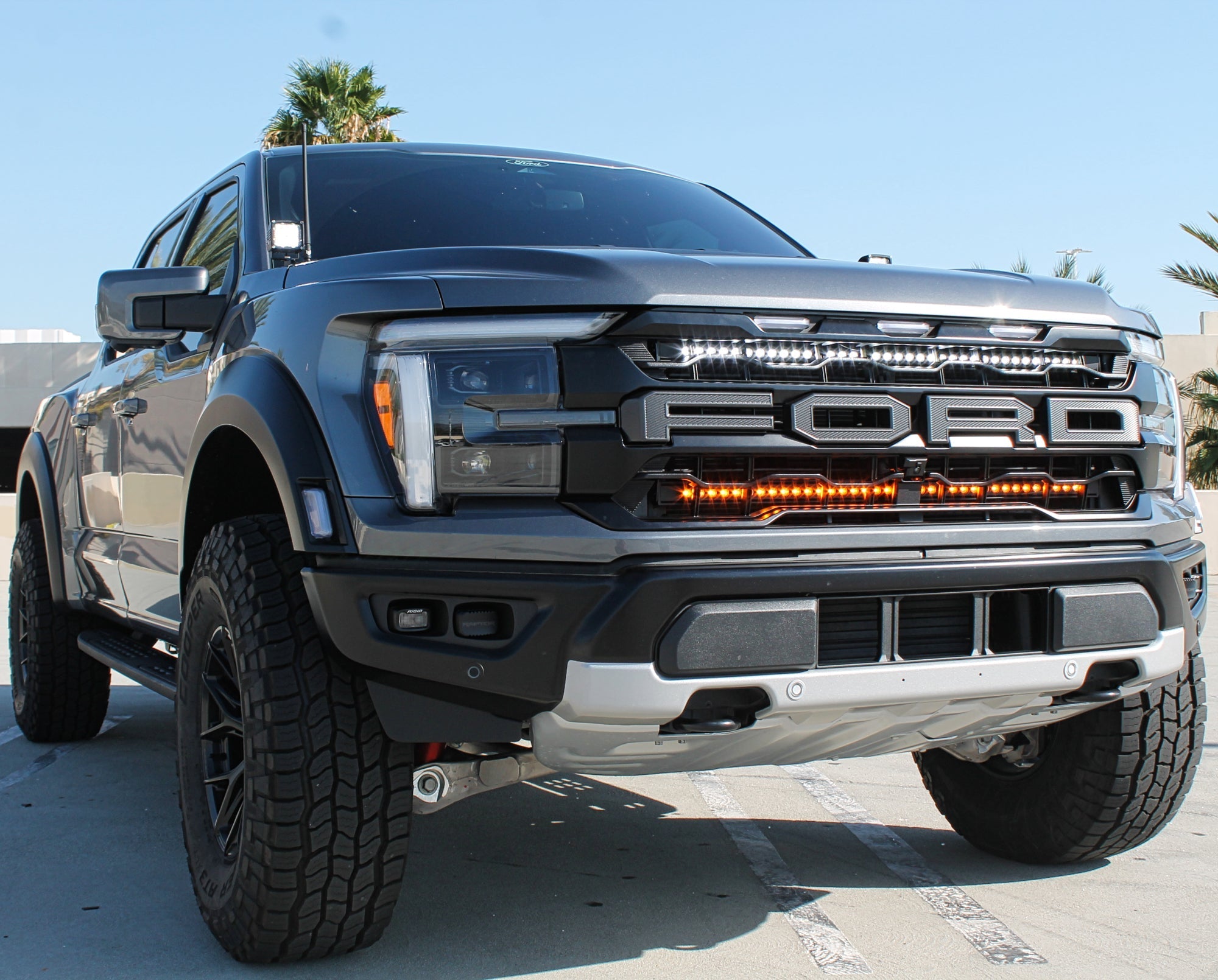 2024+ Ford Raptor grille lightbars Gen 3 Refresh Dual 40s - Slim