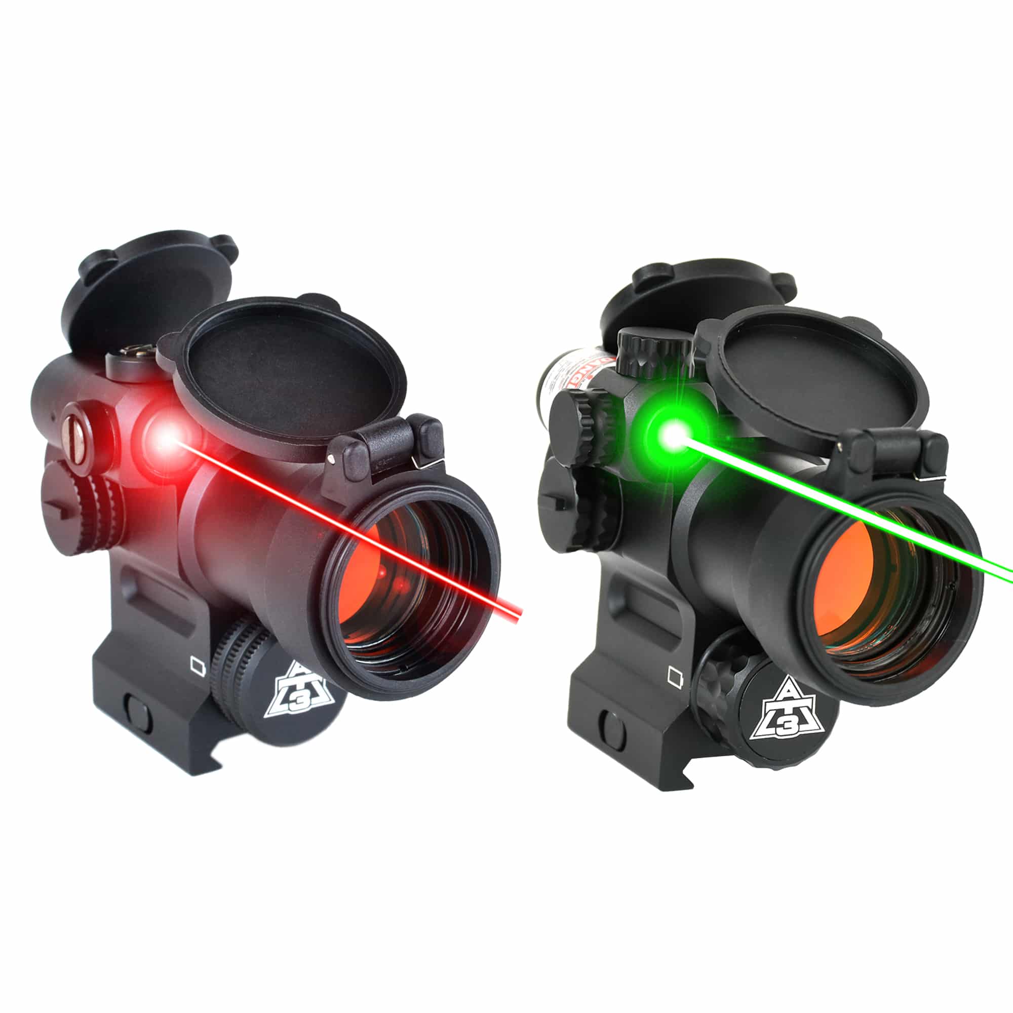 AT3 LEOS Red Dot Sight with Integrated Laser and Riser