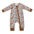 Long sleeves khaki camo baby kids zipper romper
