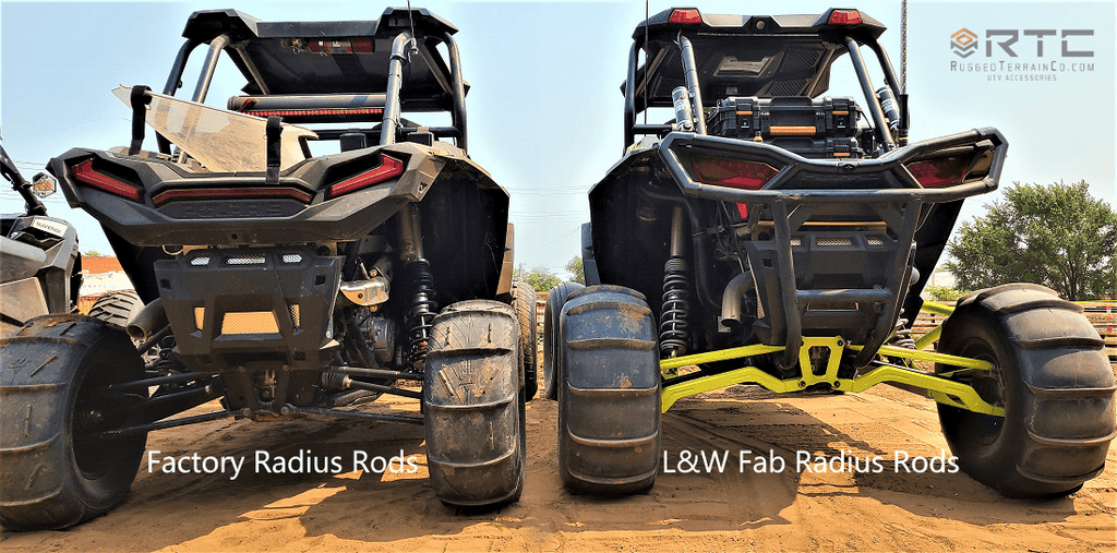 L&W Fab 2 Heim Adjustable Radius Rods for RZR XP 1000 / Turbo / RS1