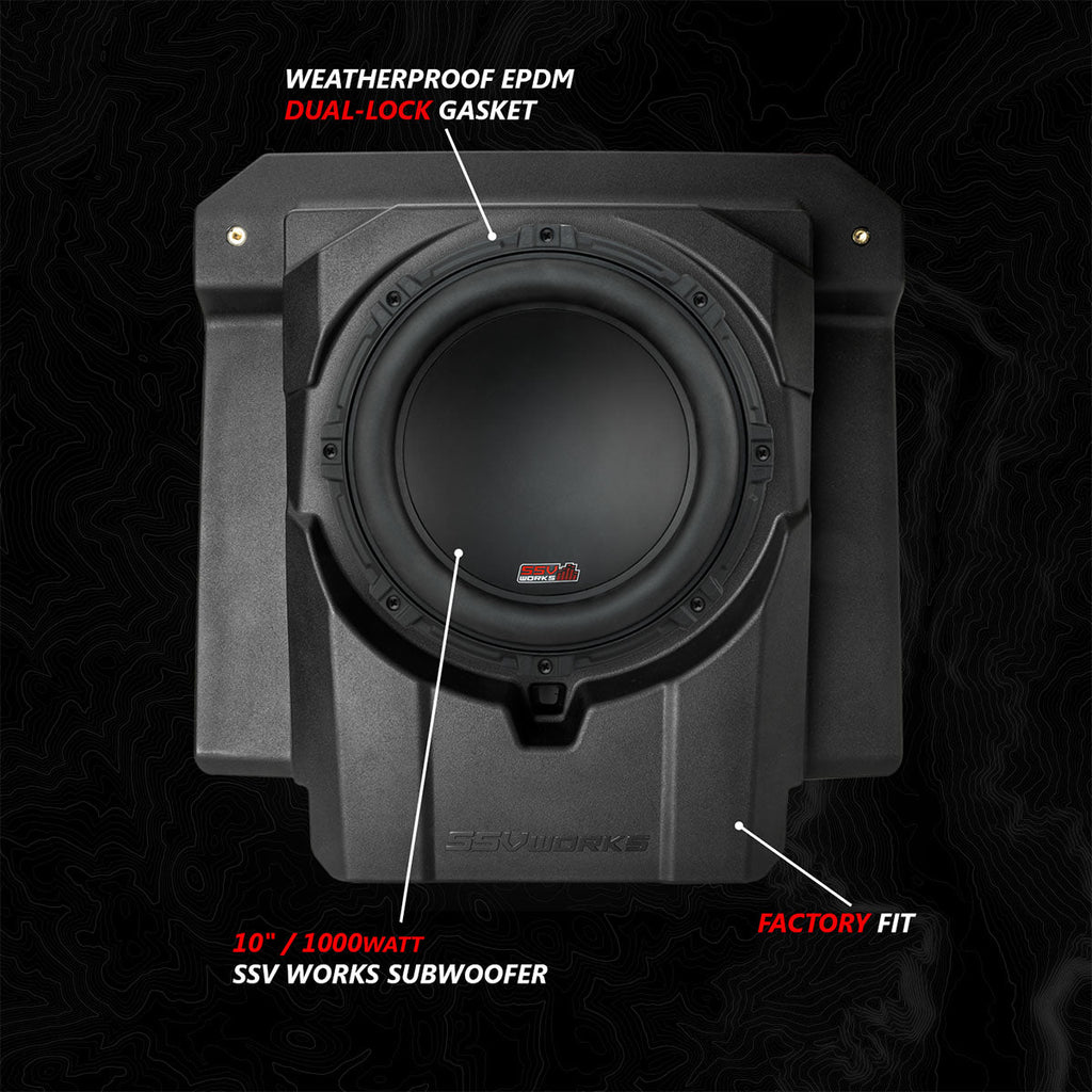 2024 Can-Am® Maverick R, Phase-4 A-Spec 800watt 5-Speaker System