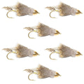 Cone Head Muddler Minnow Trout and Bass Streamer Fly - 6 Flies Hook Size 2
