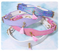 Iridescent Tassel Dog Collar – Adjustable Leather Collar for Medium to Large Dogs