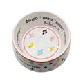 Monogram Melamine Pet Bowl (white)+Placemat