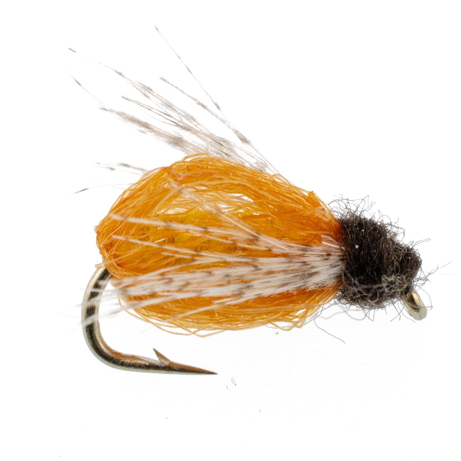 3 Pack LaFontaine Amber Deep Sparkle Caddis Pupa - Hook Size 16