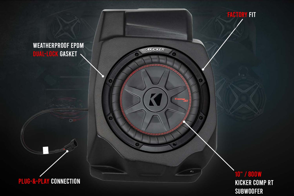 2020-2023 Polaris RZR Pro Under-Dash 10in Subwoofer-Enclosure