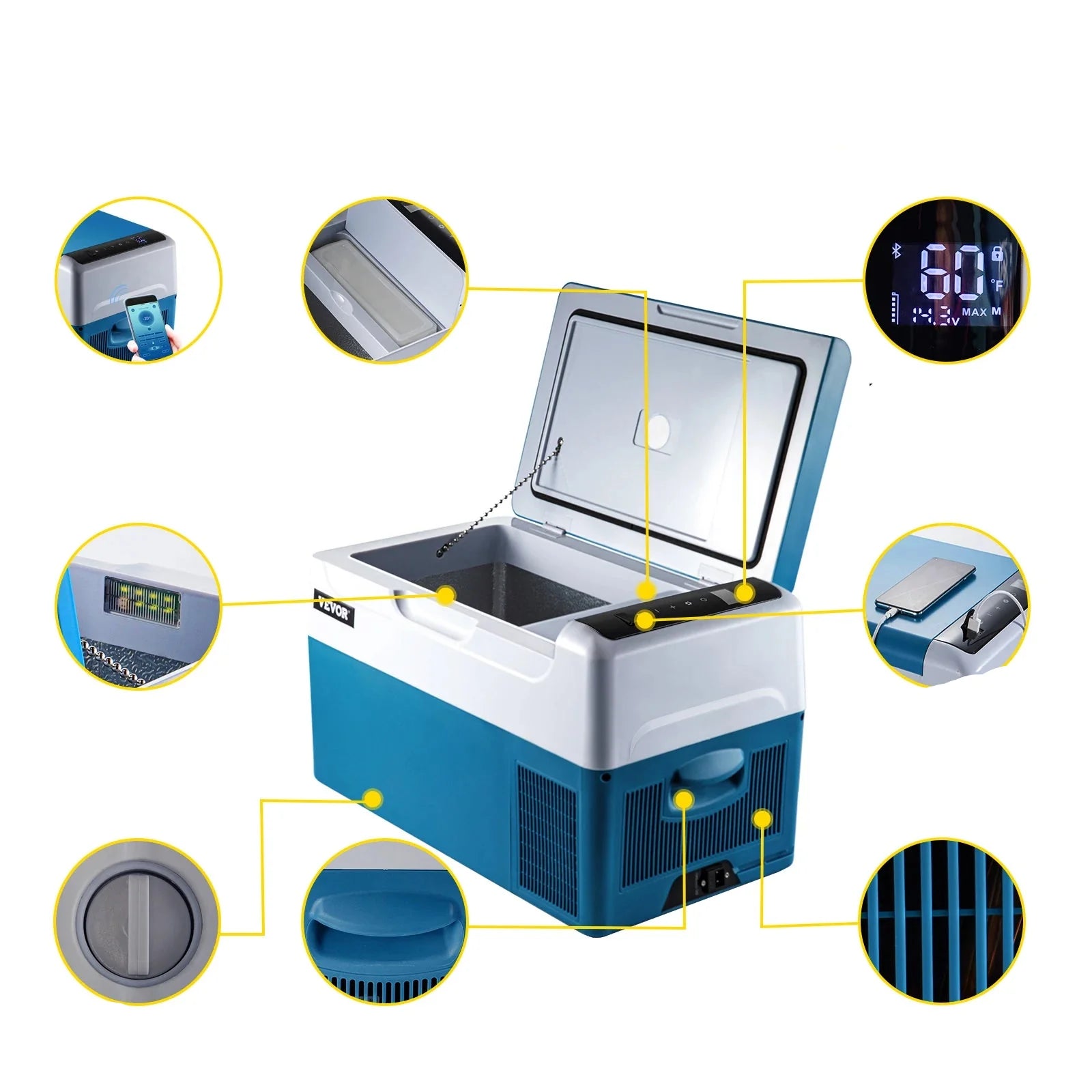 Portable Electric Cooler for Travel & Outdoor Adventures