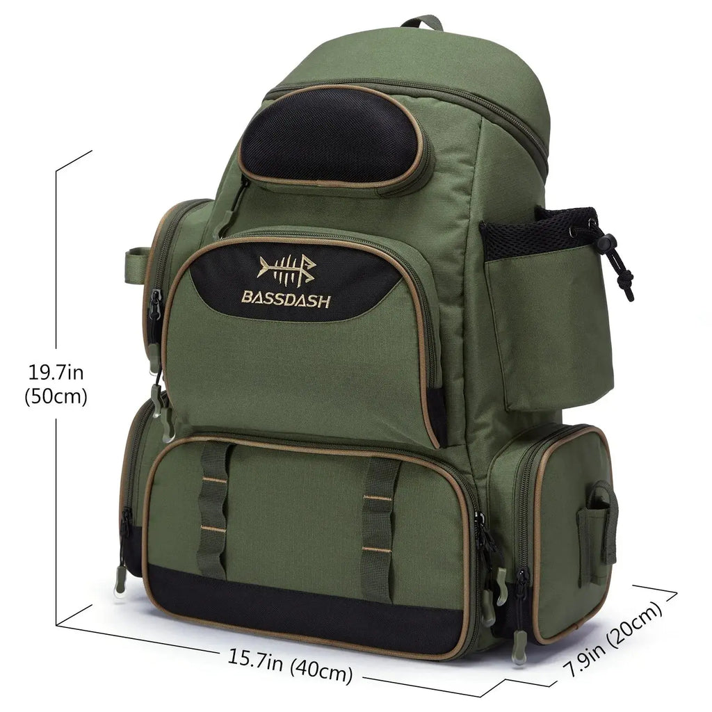 Heavy-Duty Waterproof Backpack for Fishermen