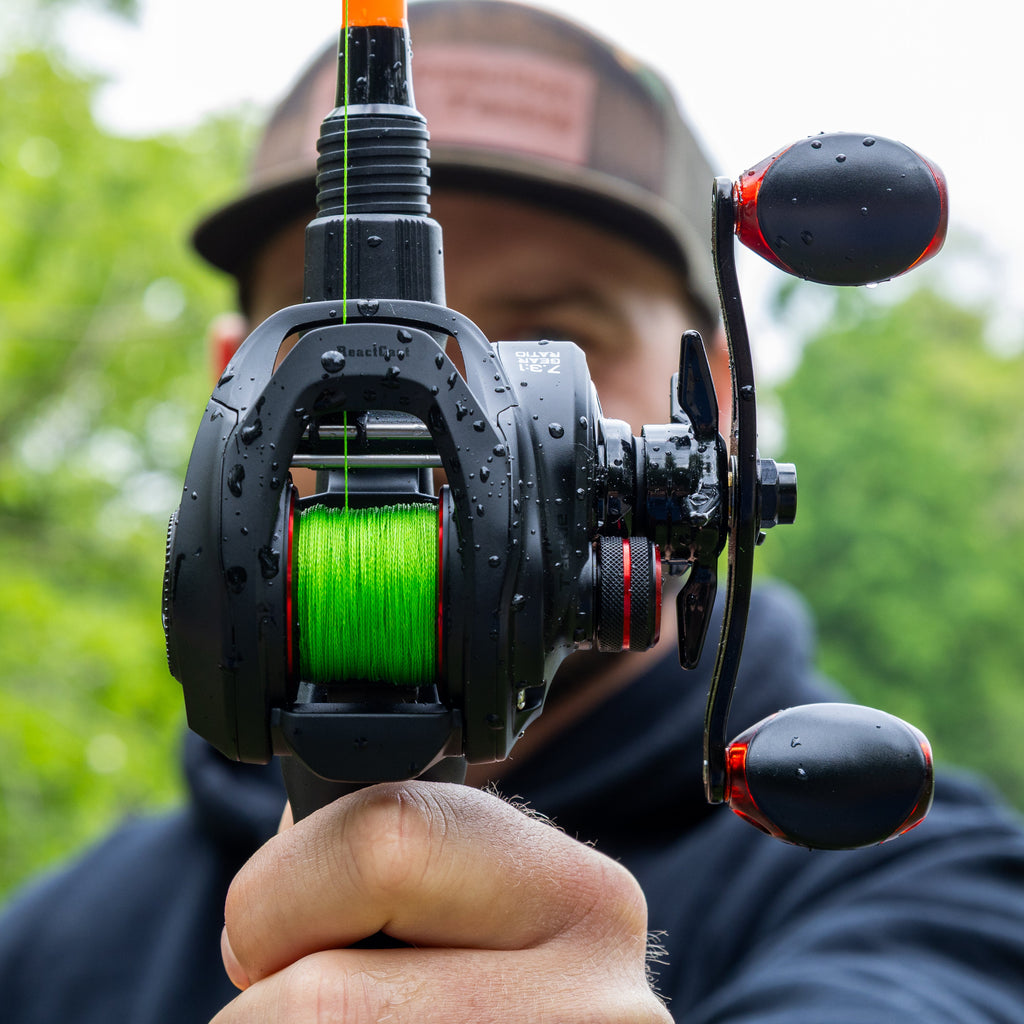 Reaction Tackle Braided Fishing Line - NO FADE Hi Vis Green - NEW