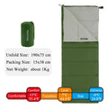 Double-Wide Waterproof Sleeping Bag for Camping