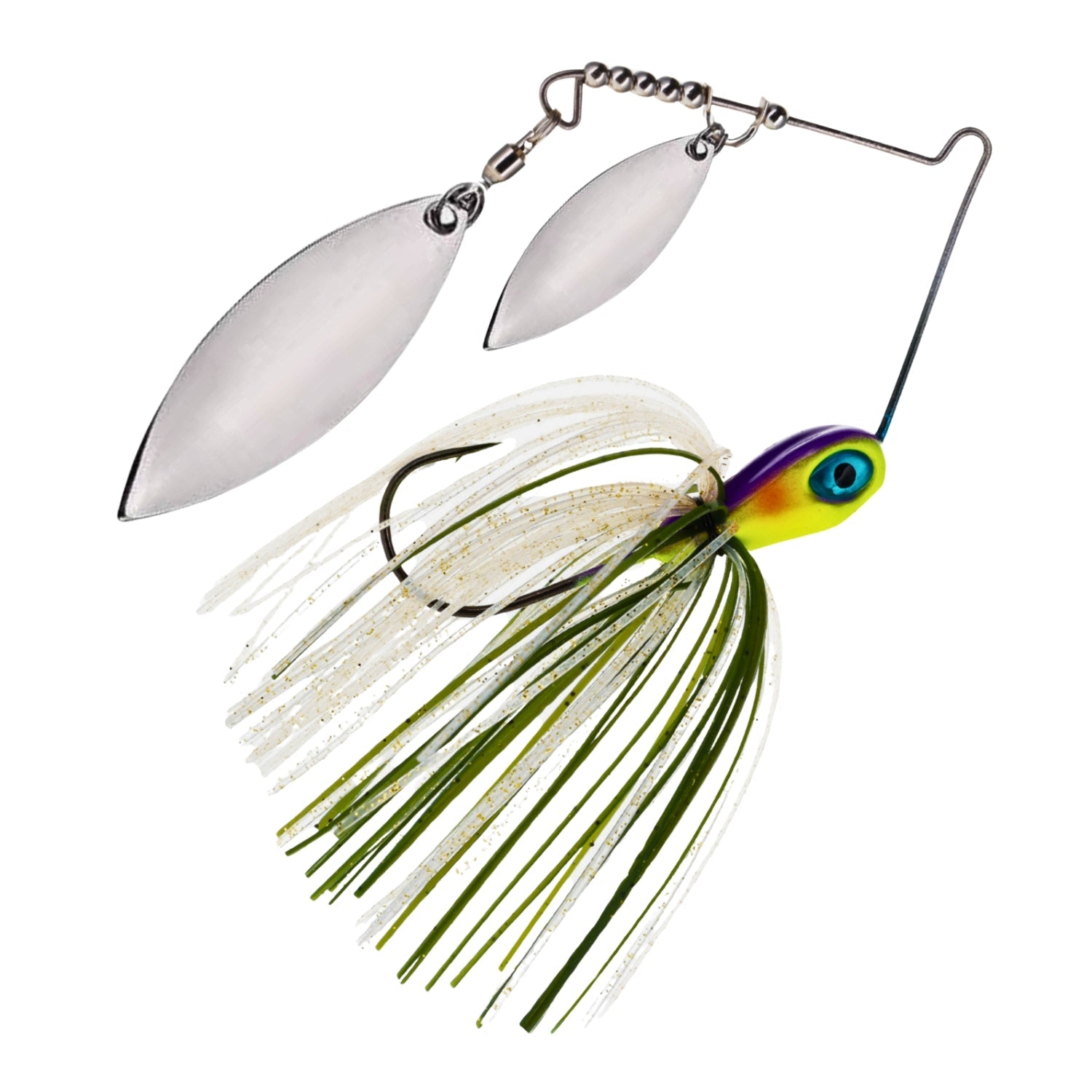 Reaction Tackle Lead Double Willow Blade Spinnerbait Jigs (3-Pack) - New