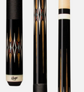 Hidden Shadows Cue - Black with Bocote, Cocobolo/Mother-of-Pearl Graphic, Black Nylon Wrap
