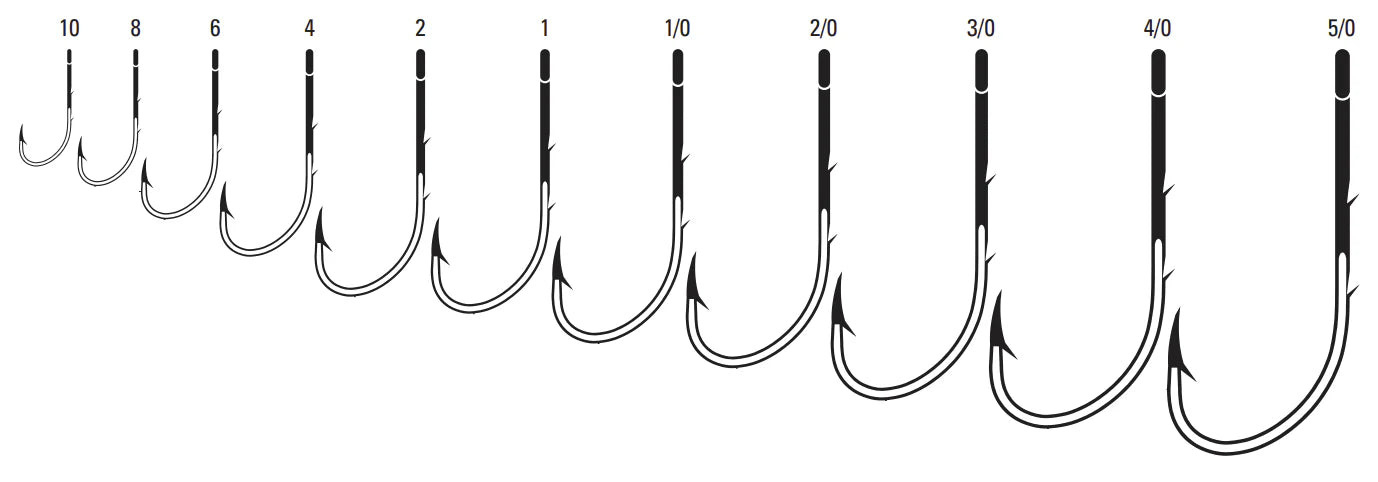 EAGLE CLAW (5 PACK) Round Bend EWG Worm Hook Platinum Blk #1/0 15pc LPS097PG-1/0