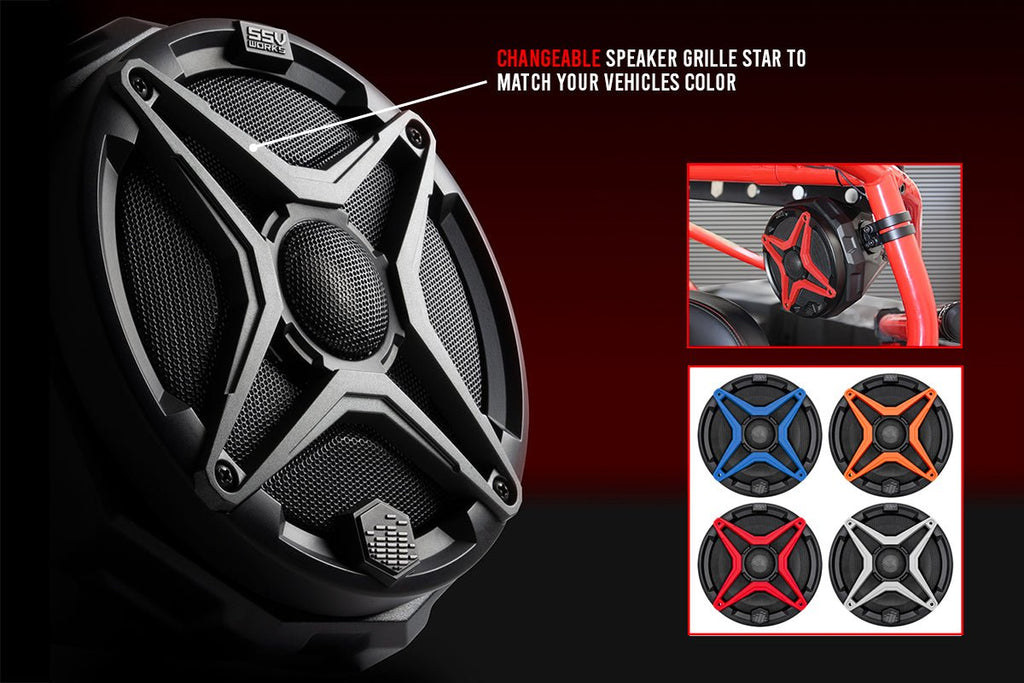 2014-2023 Polaris RZR Complete SSV Works 3-Speaker Plug-&-Play Kit