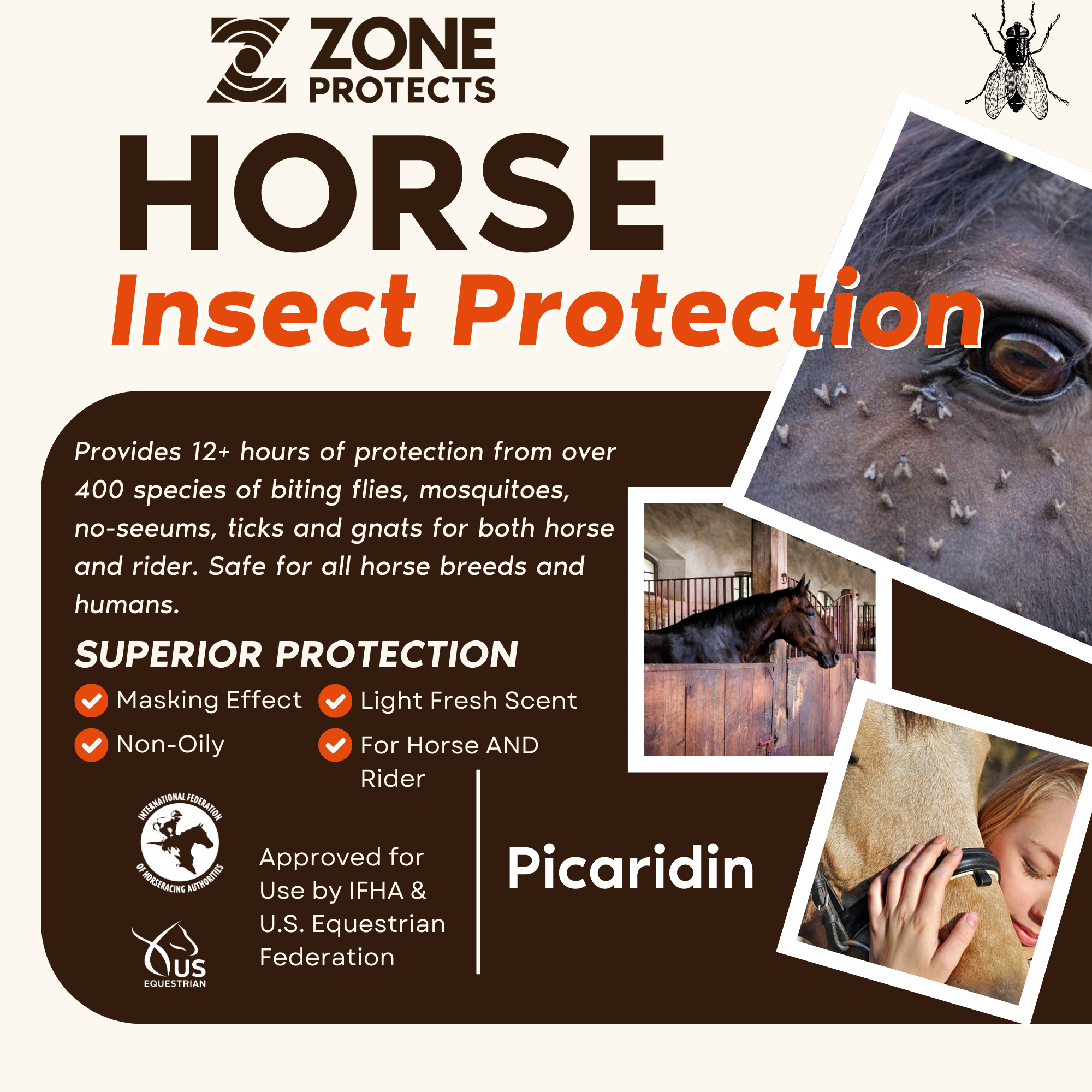 Horse & Rider Fly & Insect Repellent Spray-Refill, 32oz Bundle